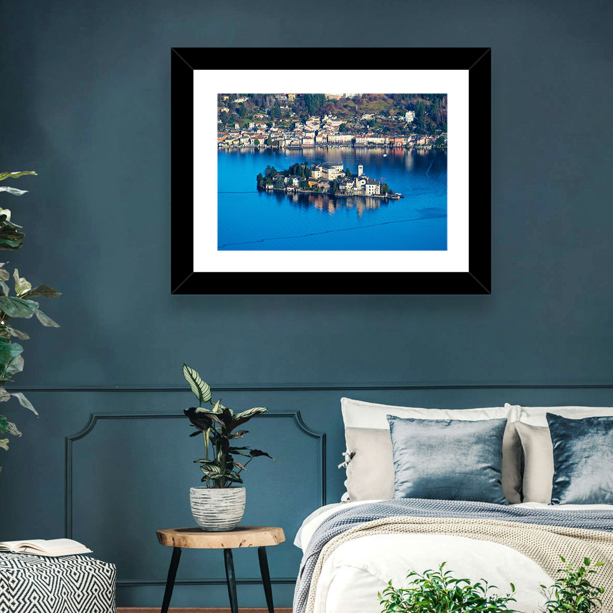 Isola San Giulio, Lake Orta Wall Art in a room, landscape