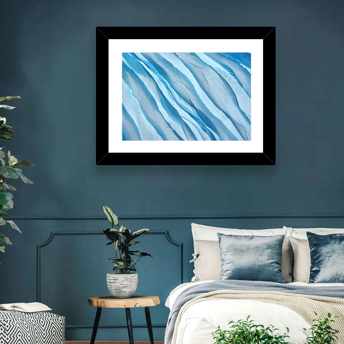 Diagonal Chiffon Layers Wall Art