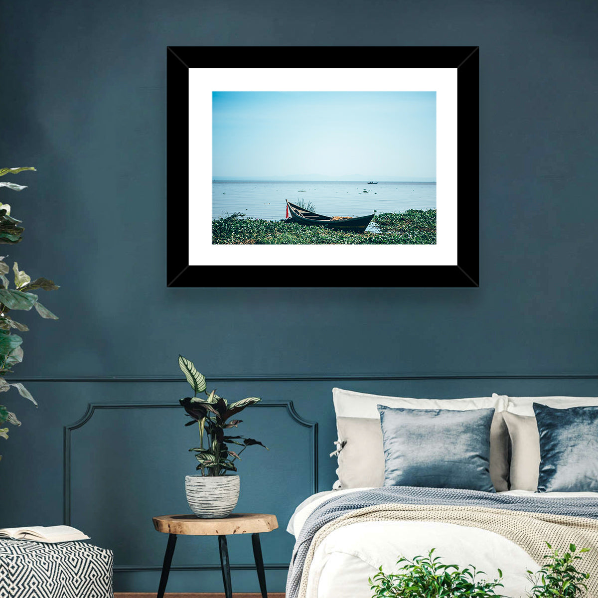 Red Ribbon Boat on Lake Victoria Wall Art