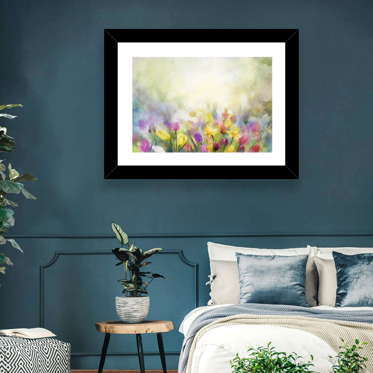 Blurred Floral Meadow Wall Art