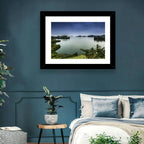 Lake Kivu Overcast Landscape Wall Art