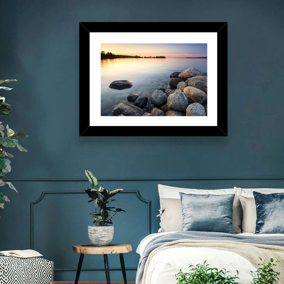 Minnesota Lakeshore Sunset Wall Art