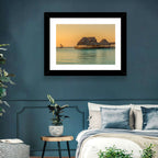 The Rock Restaurant Sunset Wall Art