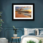 Lake Huron Sunset Beach Wall Art