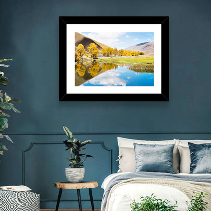 Chanxi Autumn Reflection Road Wall Art