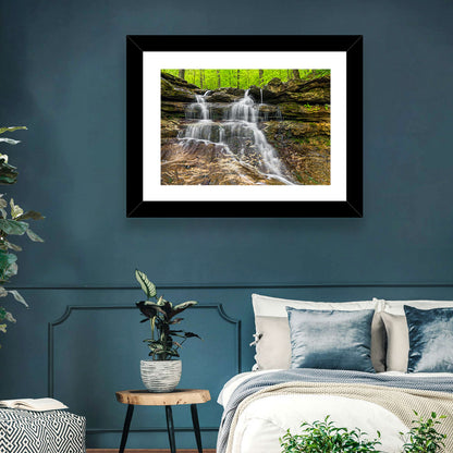Mossy Ledge Waterfall Wall Art