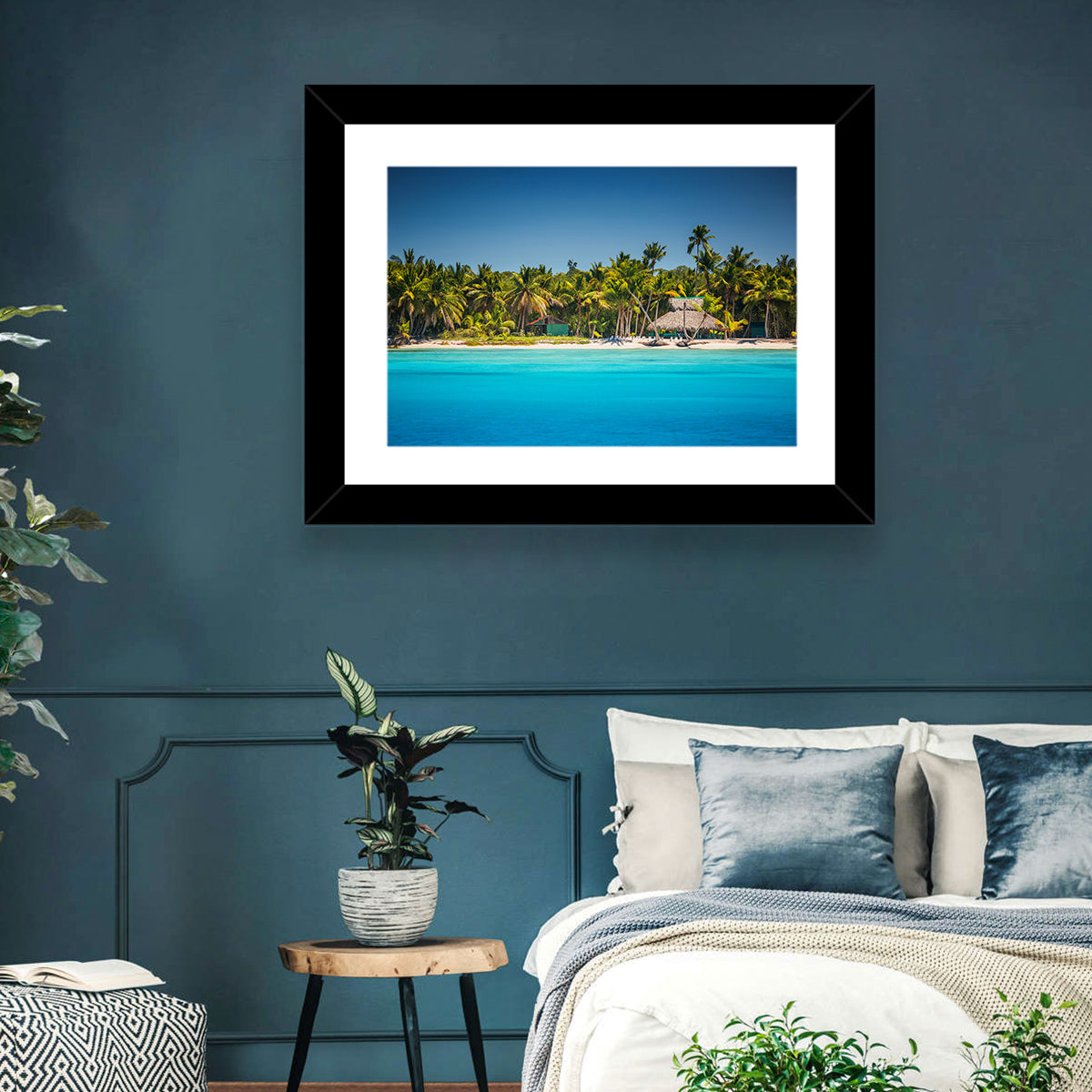 Punta Cana Beach Wall Art in a room, landscape