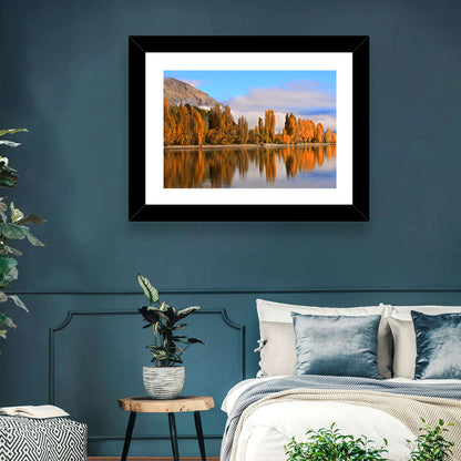 Lake Wanaka Autumn Reflection Wall Art