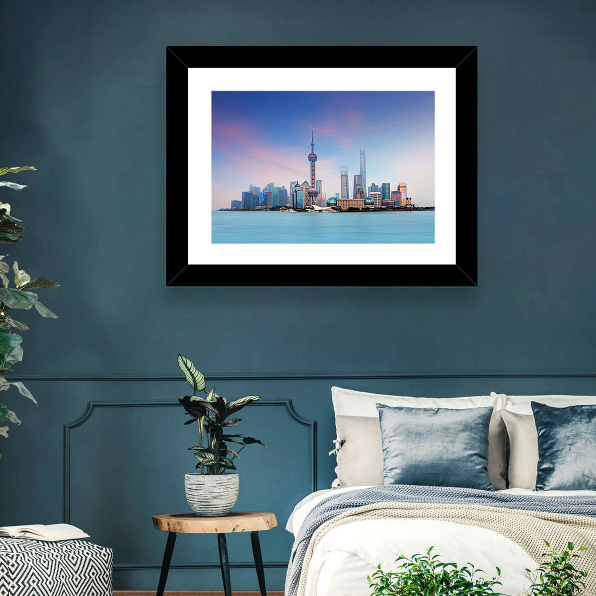 Shanghai Lujiazui Skyline Wall Art