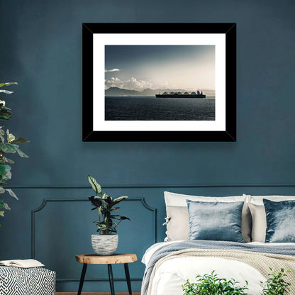 Lng Tanker at Sea Wall Art