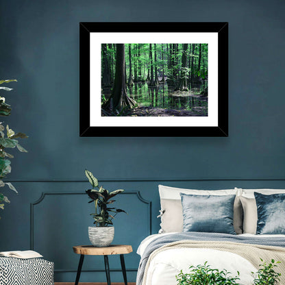 Congaree Swamp Reflection Wall Art
