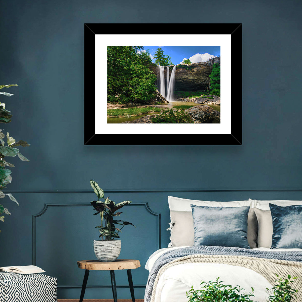 Noccalula Falls Waterfall in Daylight Wall Art