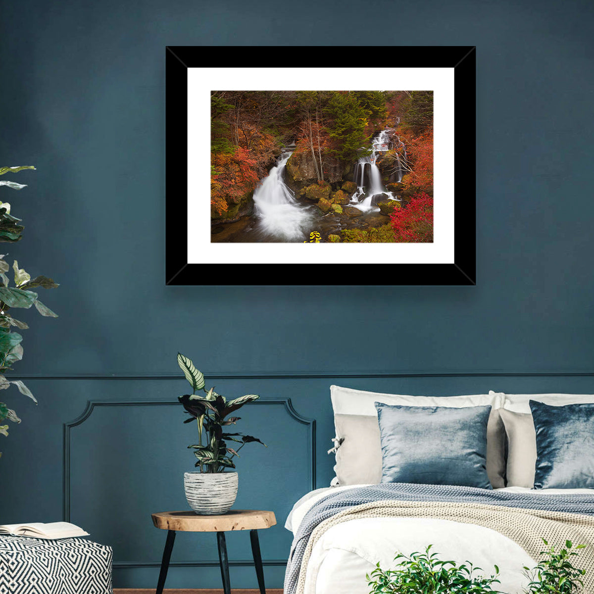 Ryuzu Falls Maple Cascade Wall Art in a room, landscape