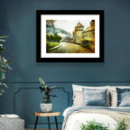 Autumn Approach to Chillon Castle Wall Art