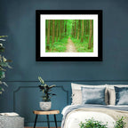 Green Forest Pathway Wall Art
