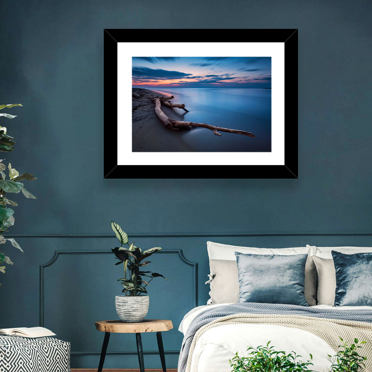 Calm Seascape at Dusk Wall Art