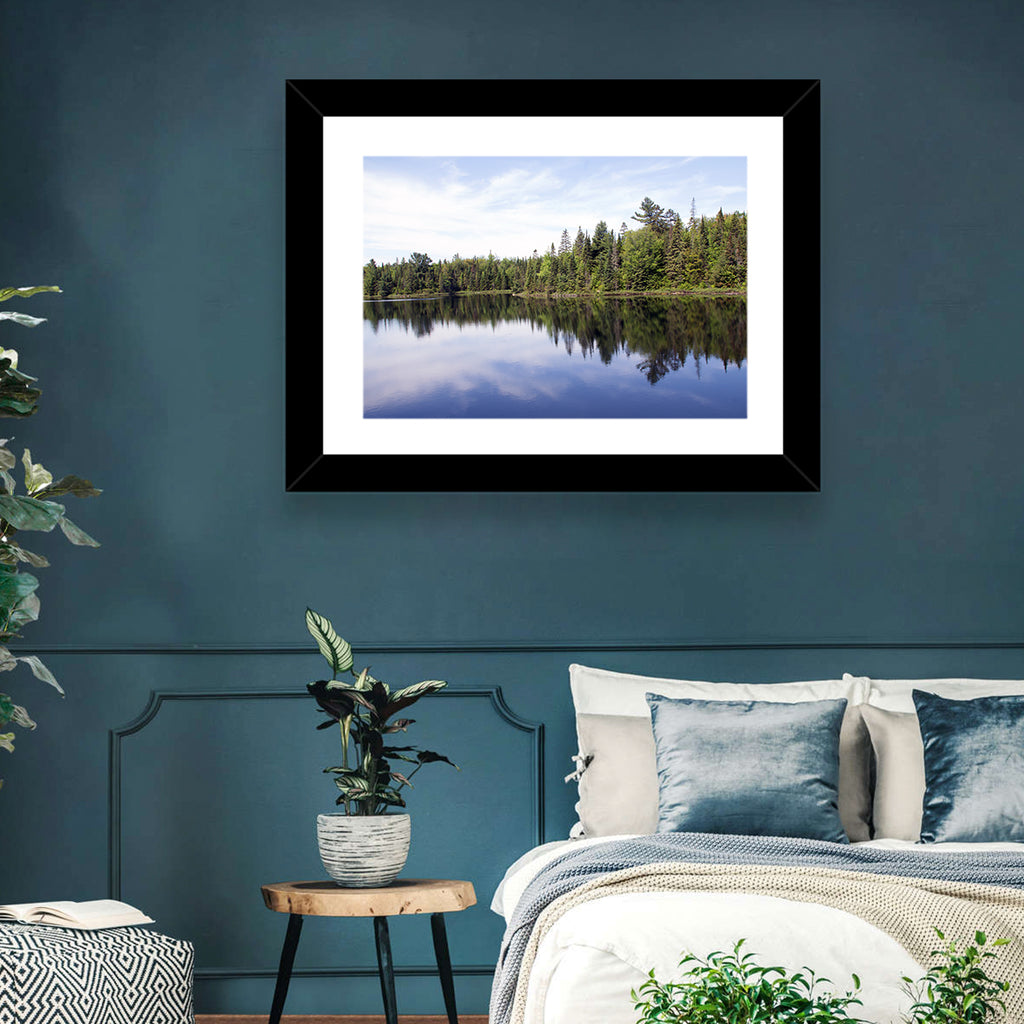Peck Lake Shoreline Reflection Wall Art