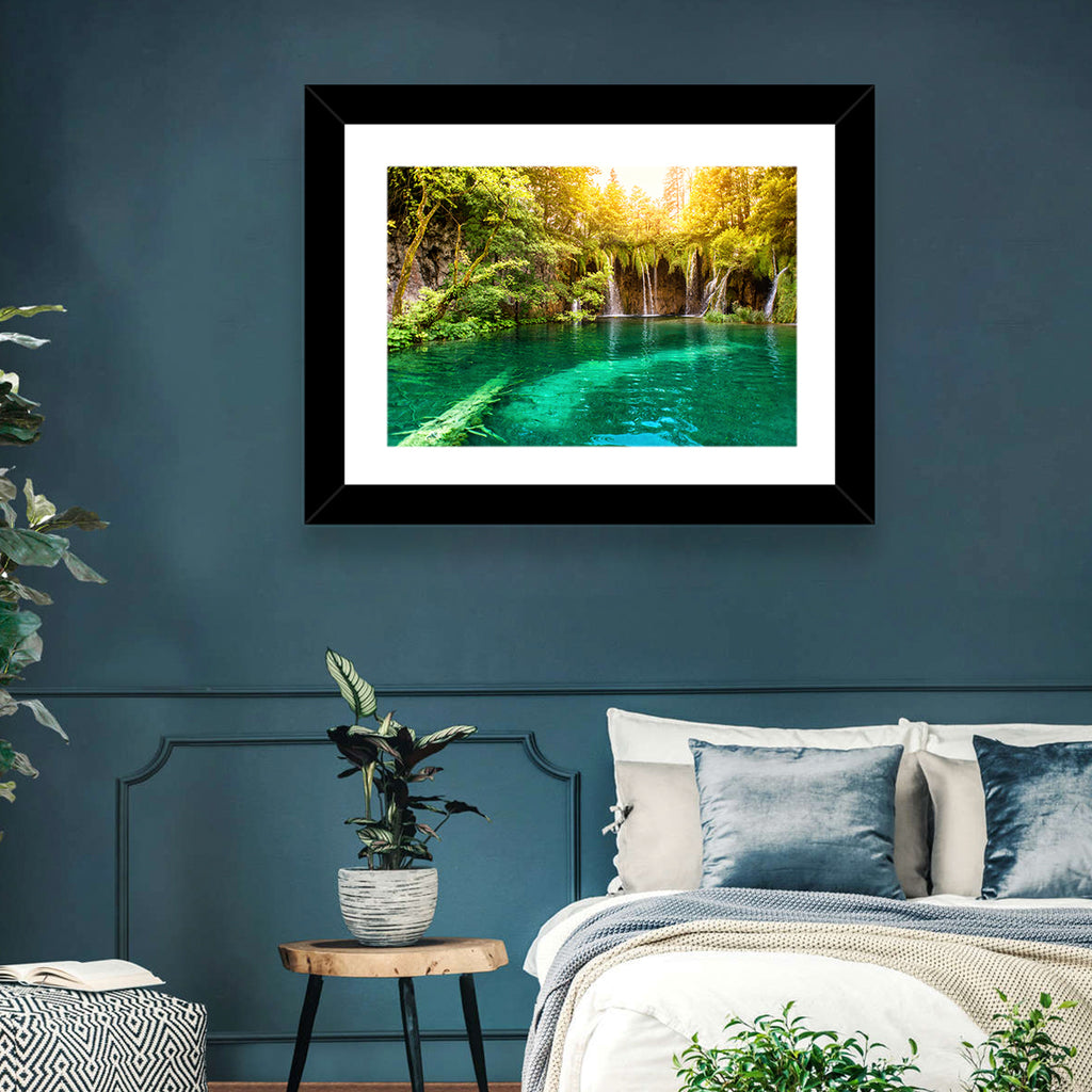 Plitvice Lake Waterfall Wall Art