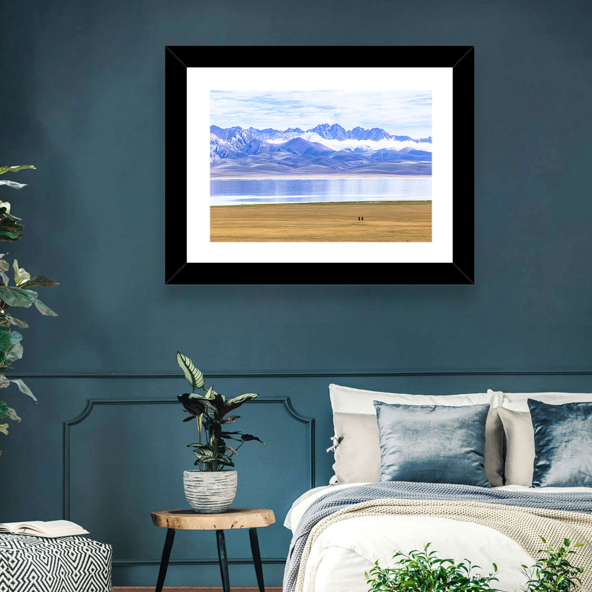 Song Kul Lake Silhouettes Wall Art