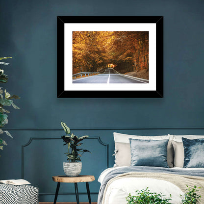 Autumn Forest Road with Canopy Wall Art