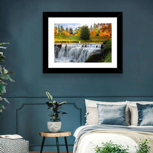 Autumn Waterfall Wall Art