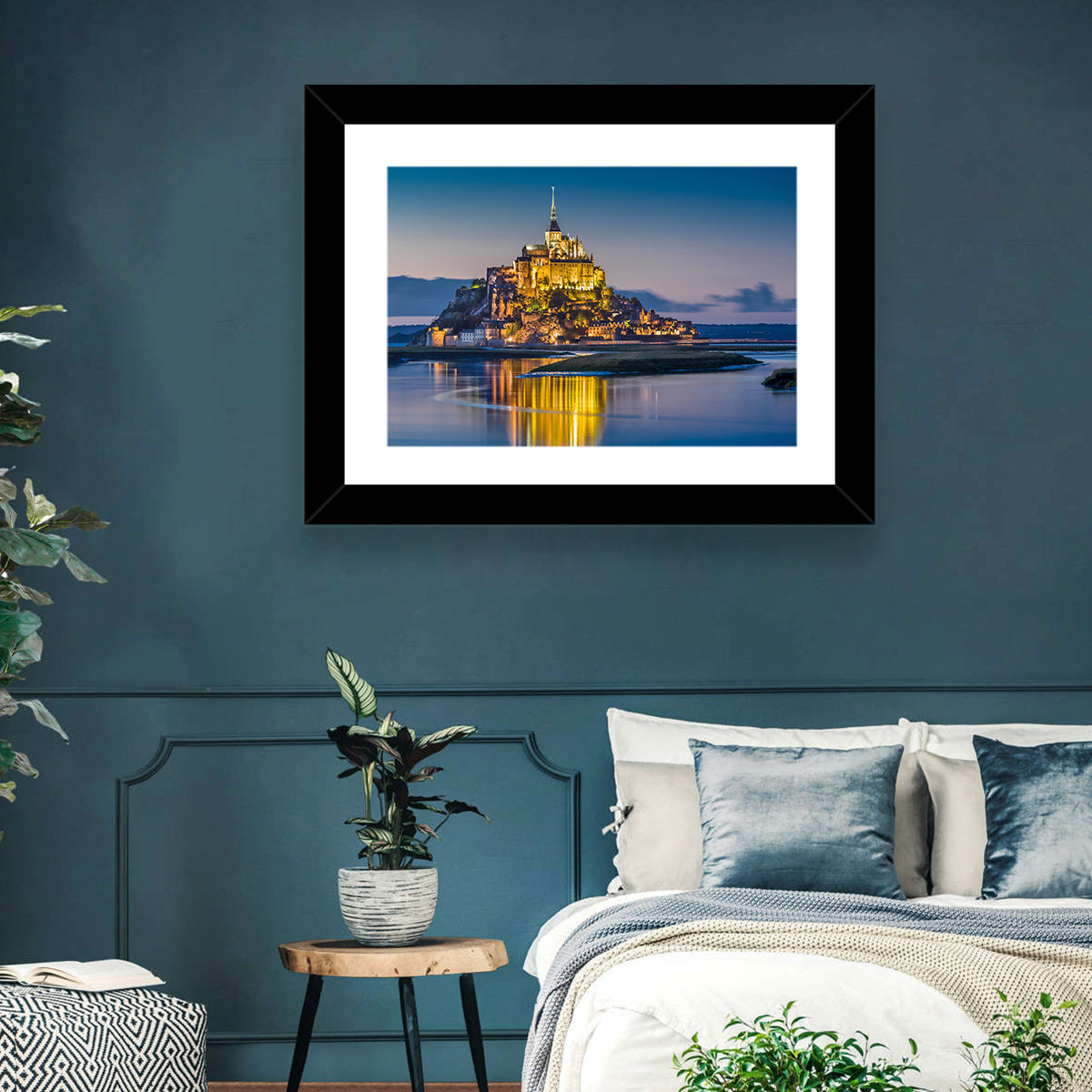 Mont Saint-michel at Dusk Wall Art
