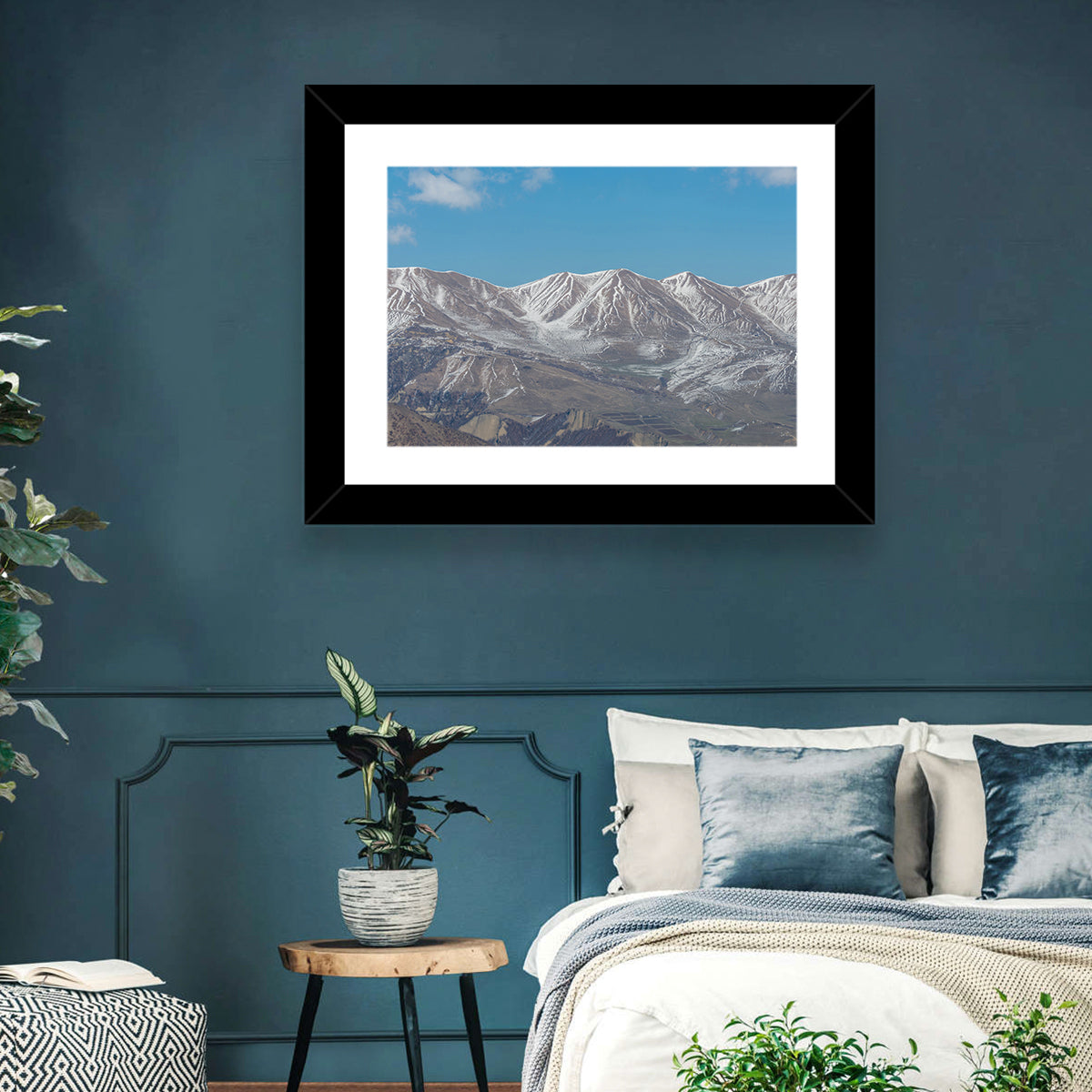 Qusar Mountains Wall Art in a room, landscape
