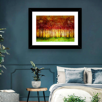 Autumn Tree Row Wall Art