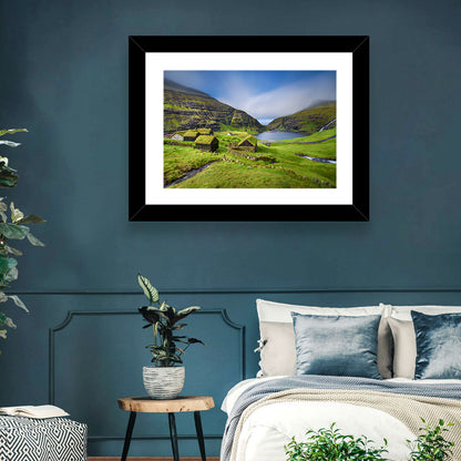 Saksun Turf Roof Cabins Wall Art