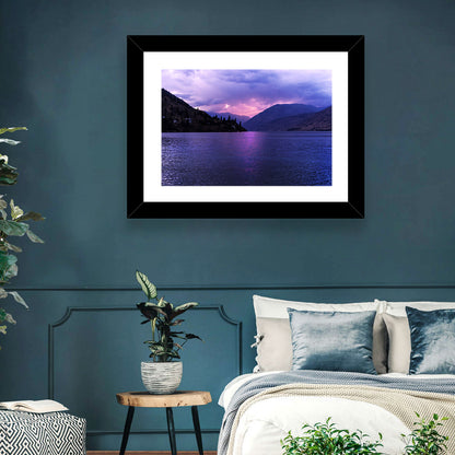 Lake Chelan Violet Sunset Wall Art