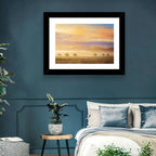 Misty Beach Horseback Riders Wall Art