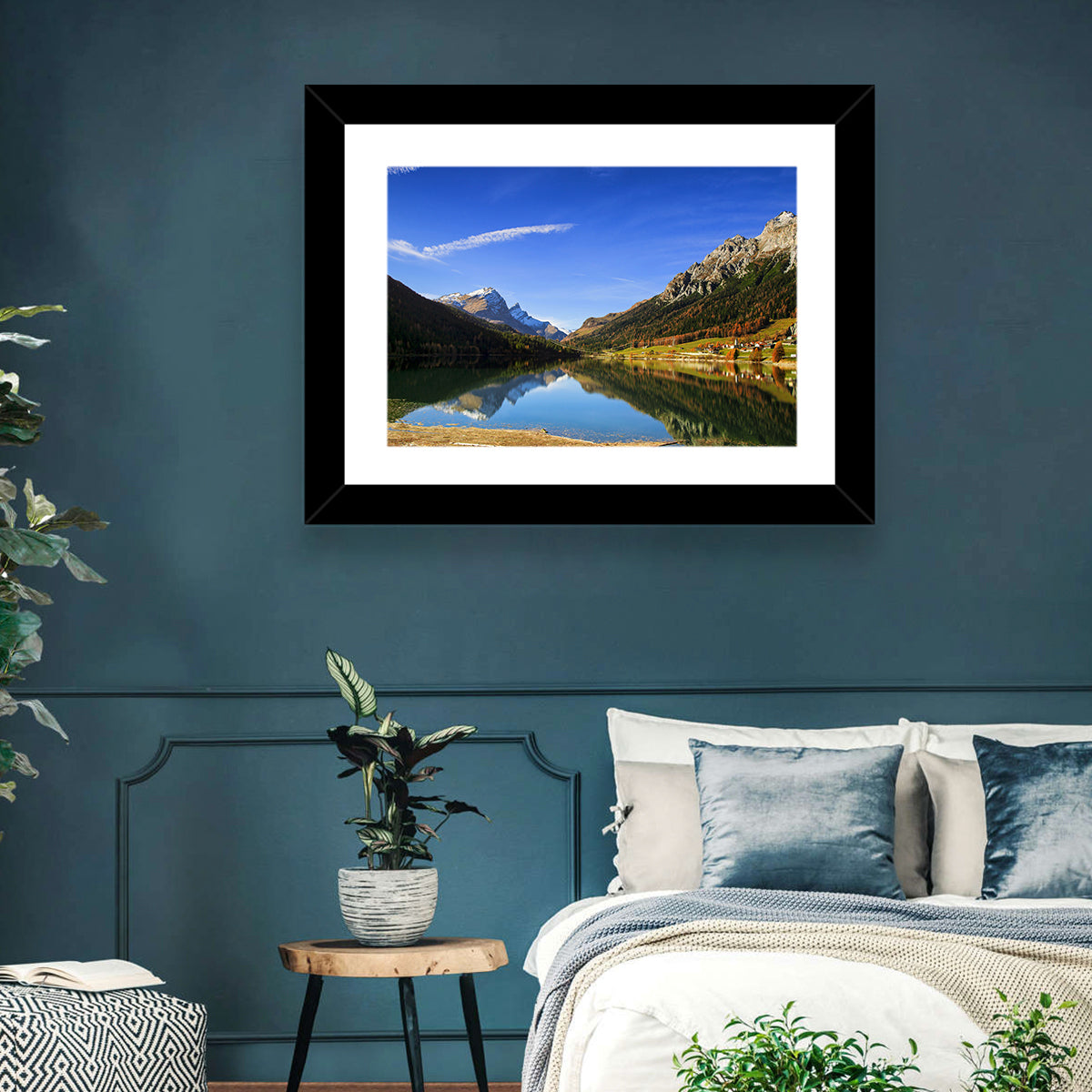 Lake Sils Morning Reflection Wall Art