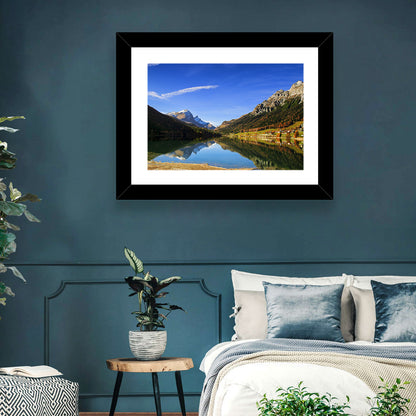 Lake Sils Morning Reflection Wall Art