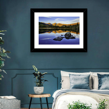 Sprague Lake Sunrise Reflection Wall Art