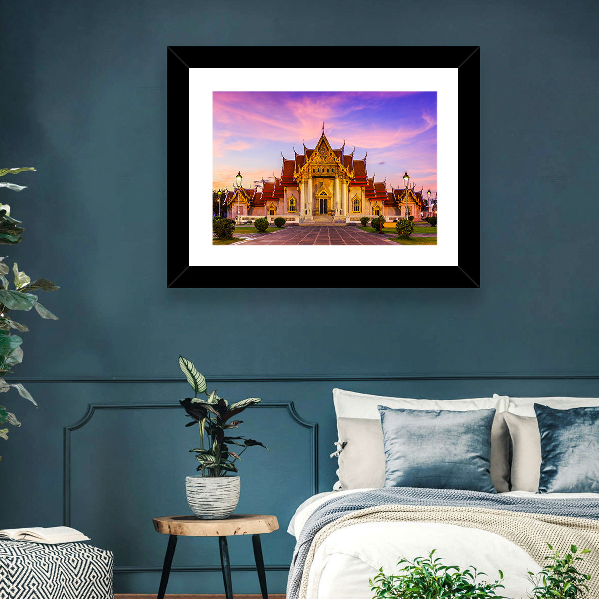 Wat Benchamabophit at Dusk Wall Art