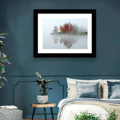 Autumn Morning at Crystal Lake Wall Art