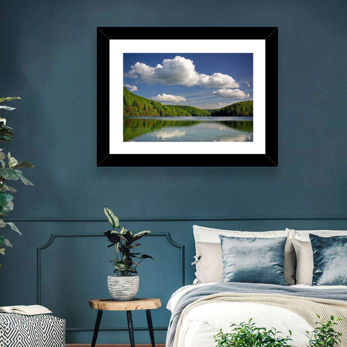 Plitvice Forest Lake Scene Wall Art