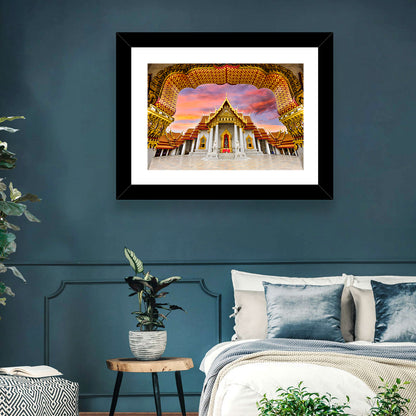 Marble Temple at Sunset Wall Art