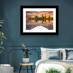 Kuwait City Skyline at Dusk Wall Art