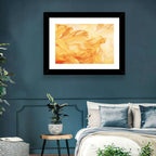 Golden Waving Cloth Abstract Wall Art
