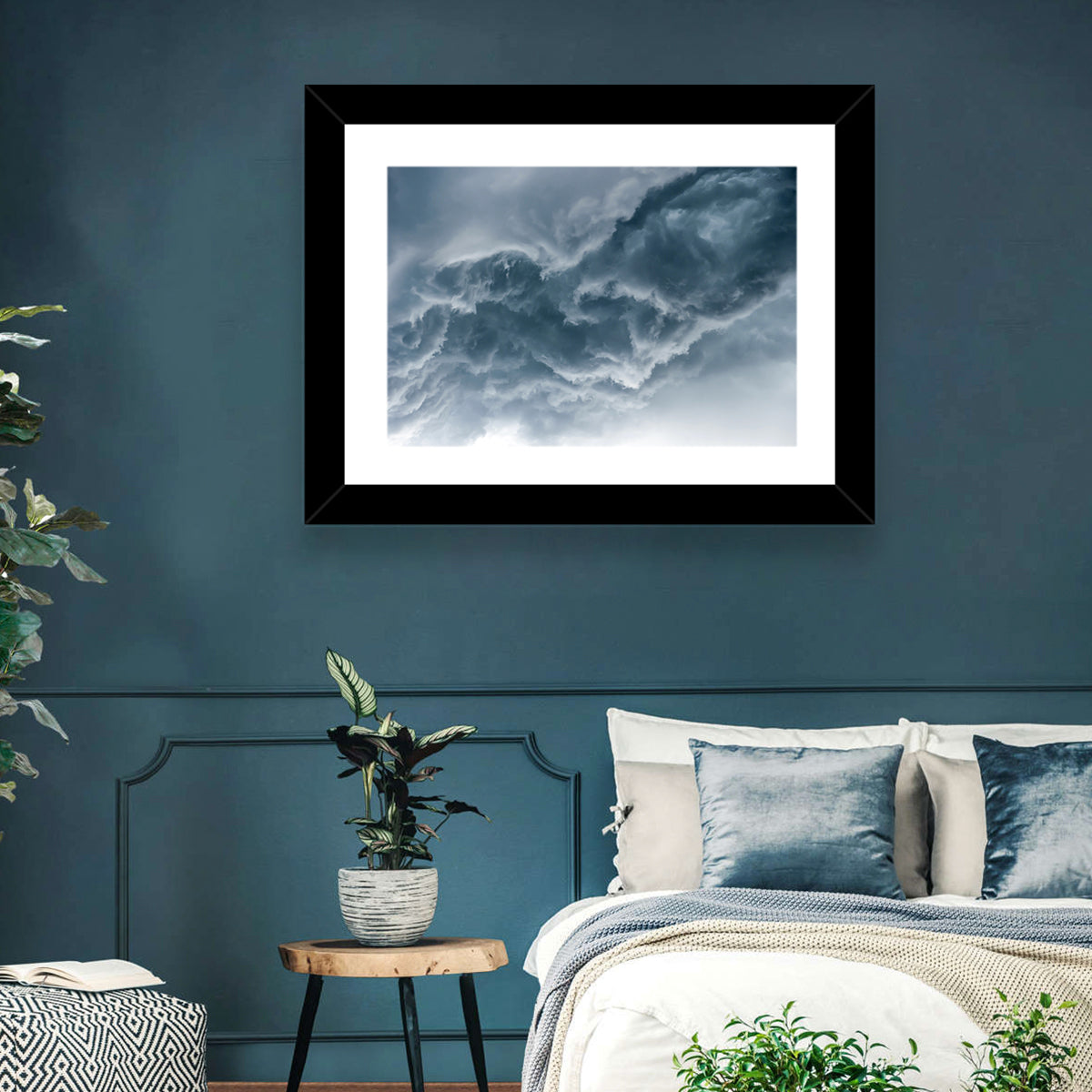 Turbulent Storm Cloud Abstract Wall Art