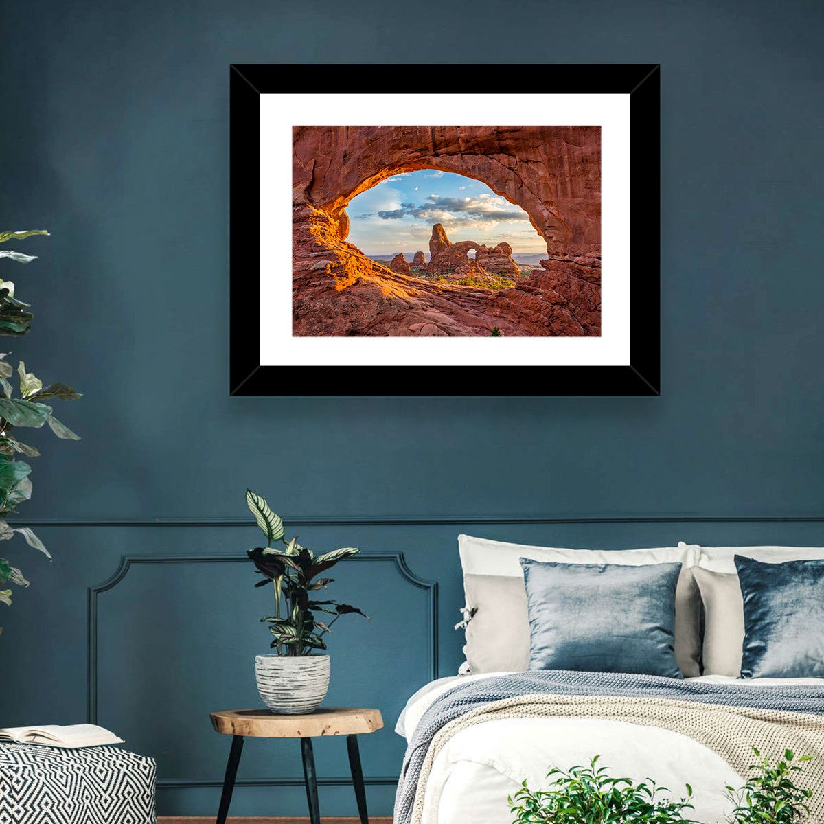Turret Arch Through North Window Wall Art in a room, landscape