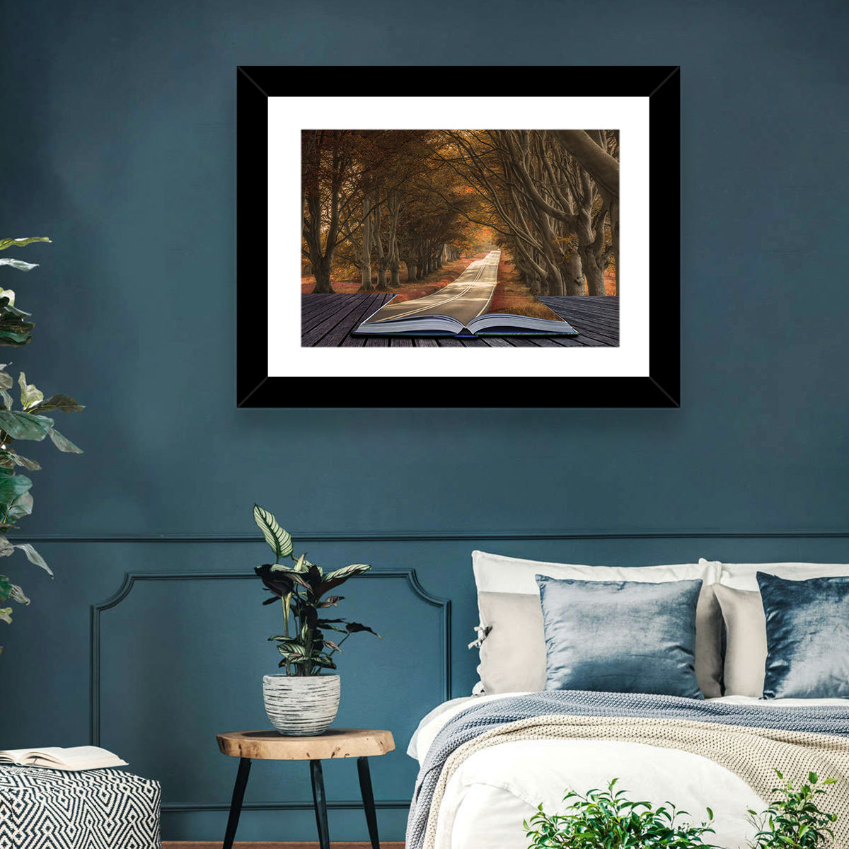 Surreal Book Pathway Wall Art