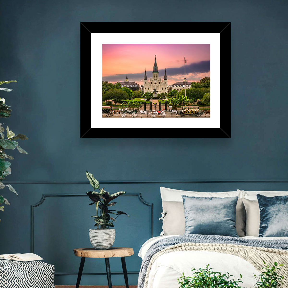 Jackson Square at Dusk Wall Art