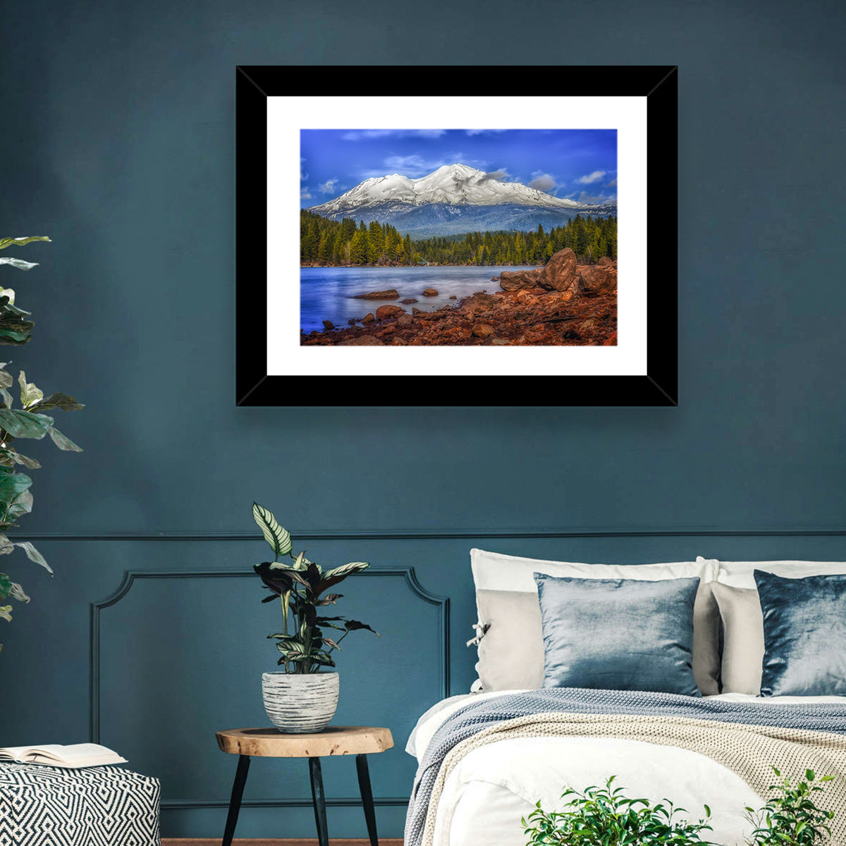 Mount Shasta Over Lake Siskiyou Wall Art