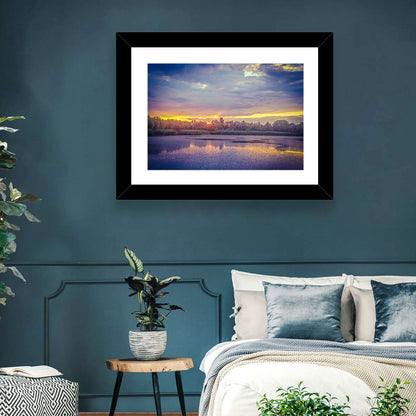 Danube Delta Golden Sunset Wall Art