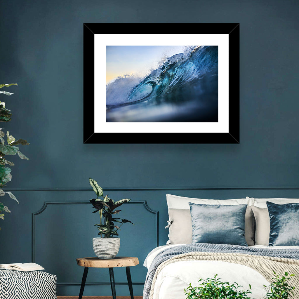 Golden Hour Barrel Wave Wall Art