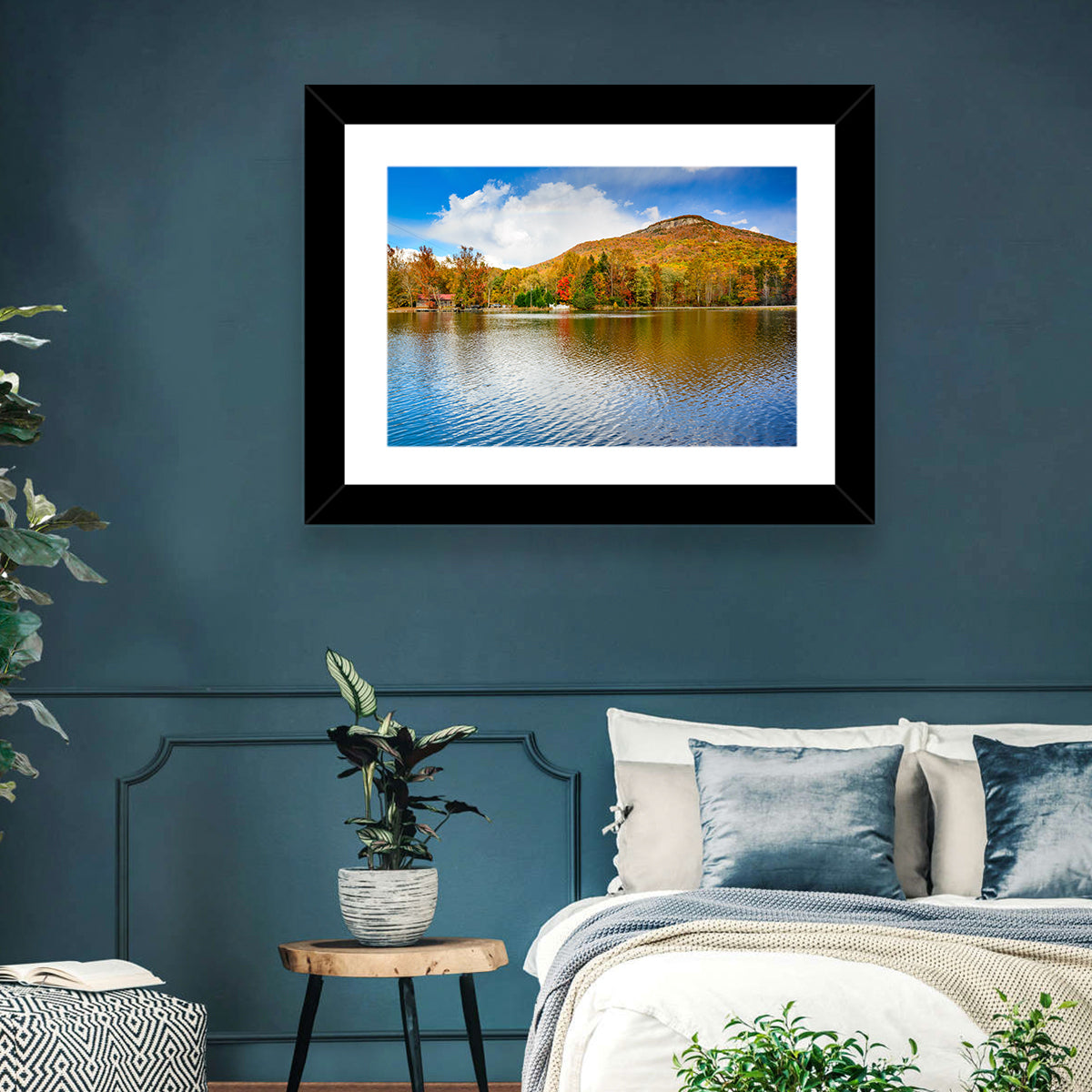 Yonah Mountain Lake View Wall Art