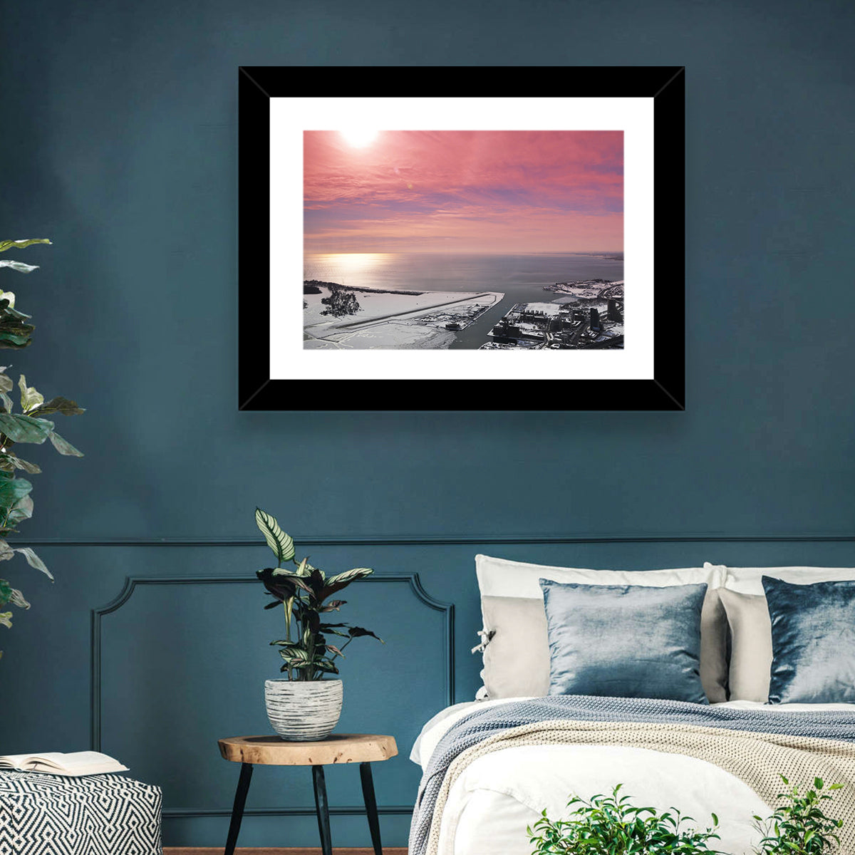 Lake Ontario Winter Skyline Wall Art
