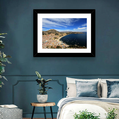 Copacabana Aerial Over Lake Titicaca Wall Art